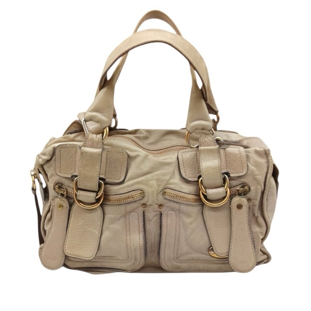 RARE Vintage Chloe Bay 2-Way Taupe Bag - Good condition!